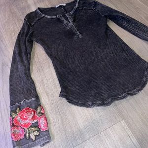 Embroidered long sleeve